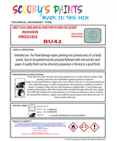 HONOLULU BLUE Aerosol Spray Paint Code BU42 Classic ROVER Model A60 Cambridge Automotive Restorative Paint Vehicle Touch-Up ROVER BU42 Paint Car Restoration DIY Auto Painting Classic Car Refinishing High-Quality Spray Paint Automotive Finish Vehicle Restoration Supplies Custom Car Paint Auto Body Paint Aerosol Can Automotive Refinishing Paint for Classic Cars