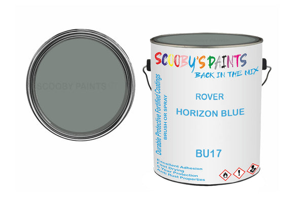 Mixed Paint For Rover A60 Cambridge, Horizon Blue, Code: Bu17, Blue