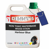 Denny's Stain Paint For Fences Colour- Harbour Blue - Weatherproof Uv-Safe Protect