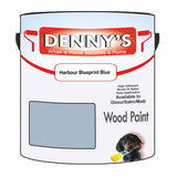 Denny's Wood Paint For Decking Colour- Harbour Blueprint Blue - Anti-Slip Weatherproof Durable