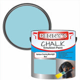 Denny's Chalk Paint For Furniture Colour- Harbour Evening Moonlight Blue - Matte Scuffproof Refresh