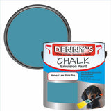 Denny's Chalk Paint For Walls Colour- Harbour Lake Storm Blue - Matte Wipe-Clean Coverage