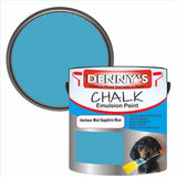 Denny's Chalk Paint For Cabinets Colour- Harbour Mist Sapphire Blue - Matte Scuffproof Easy-Clean