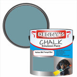 Denny's Chalk Paint For Ceilings Colour- Harbour Mist Tranquil Blue - Matte Stain-Hide Ceiling