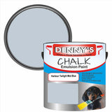 Denny's Chalk Paint For Walls Colour- Harbour Twilight Mist Blue - Matte Wipe-Clean Coverage