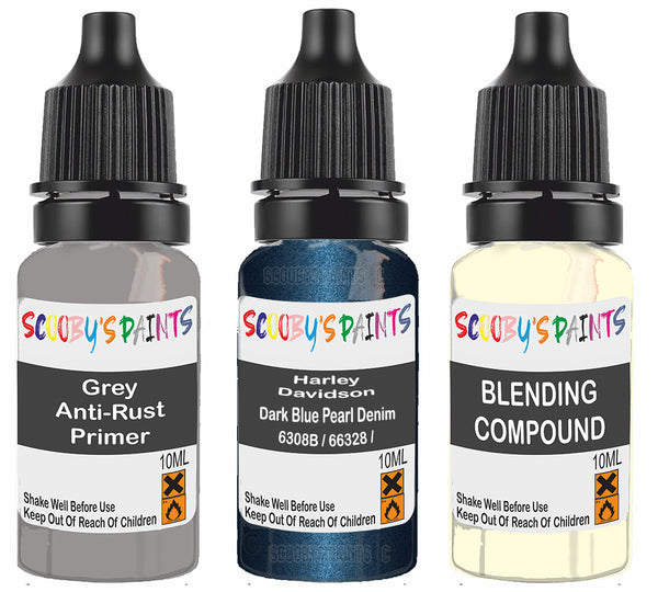 Motorbike Paint For Harley Davidson Fat Boy Dark Blue Pearl Denim