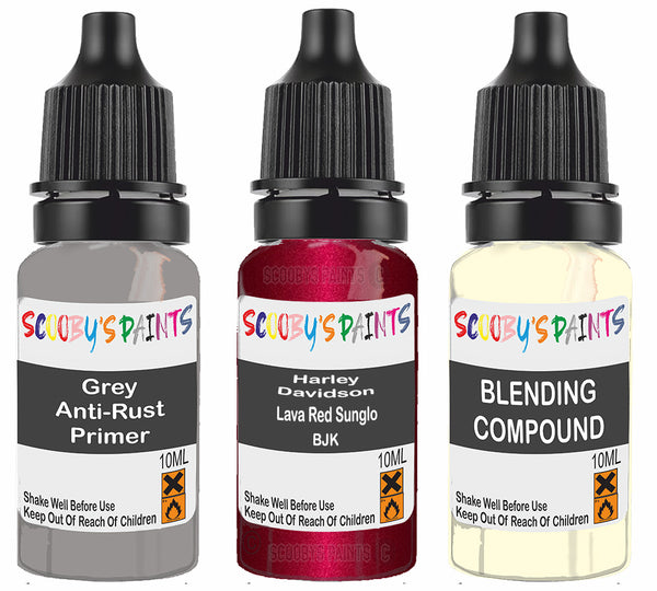 Motorbike Paint For Harley Davidson Fat Boy Lava Red Sunglo Code