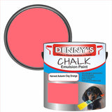 Denny's Chalk Paint For Furniture Colour- Harvest Autumn Clay Orange - Matte Scuffproof Refresh