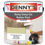 Denny's Waterpoof Paint For Stamp Out Damp Colour- Harvest Olive - Damp-Block Mould-Safe Breathable