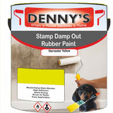 Denny's Waterpoof Paint For Stamp Out Damp Colour- Harvester Yellow - Damp-Block Mould-Safe Breathable
