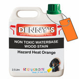 Denny's Stain Paint For Fences Colour- Hazard Heat Orange - Weatherproof Uv-Safe Protect
