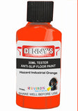 Denny's Floor Paint For Grip Coating Colour- Hazard Industrial Orange - Anti-Slip Hardwearing Safe