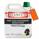 Denny's Stain Paint For Fences Colour- Hazard Orange - Weatherproof Uv-Safe Protect