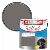 Denny's Chalk Paint For Walls Colour- Haze Concrete Feather Grey - Matte Wipe-Clean Coverage