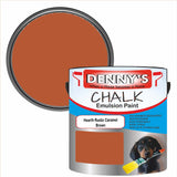 Denny's Chalk Paint For Furniture Colour- Hearth Rustic Caramel Brown - Matte Scuffproof Refresh