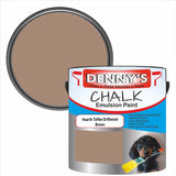 Denny's Chalk Paint For Furniture Colour- Hearth Toffee Driftwood Brown - Matte Scuffproof Refresh