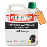 Denny's Stain Paint For Sheds Colour- Heat Orange - Weatherproof Uv-Safe Nourish