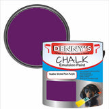 Denny's Chalk Paint For Walls Colour- Heather Orchid Plum Purple - Matte Wipe-Clean Coverage