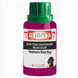 Denny's Stain Paint For Fences Colour- Heatwave Rivet Red - Weatherproof Uv-Safe Protect