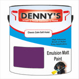 Denny's Emulsion Paint For Walls Colour- Classic Calm Soft Violet - Matte Wipe-Clean Durable Coverage
