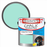 Denny's Chalk Paint For Furniture Colour- Heritage Classic Turquoise - Matte Scuffproof Refresh