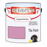Denny's Tile Paint For Commercial Areas Colour- Heritage Pastel Rose - High-Traffic Durable Easy-Clean
