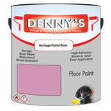 Denny's Floor Paint For Commercial Areas Colour- Heritage Pastel Rose - High-Traffic Anti-Slip Hardwearing