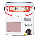Denny's Tile Paint For Commercial Areas Colour- Heritage Rose - High-Traffic Durable Easy-Clean