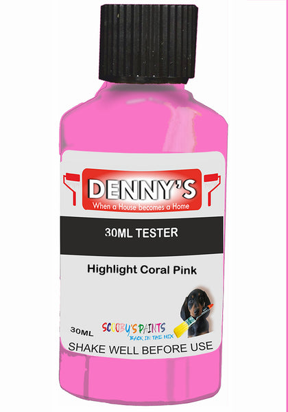 Denny's Chalk Paint For Furniture Colour- Cherry Rosewater Pink - Matte Scuffproof Refresh