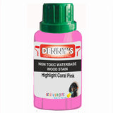 Denny's Stain Paint For Fences Colour- Highlight Coral Pink - Weatherproof Uv-Safe Protect