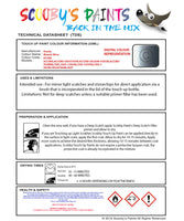 Instructions for use Honda Blueish Silver Car Paint