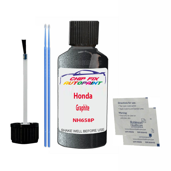 Honda Graphite Touch Up Paint Code NH658P Scratch Repair Kit