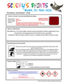 Instructions for use Honda Milano Red Car Paint