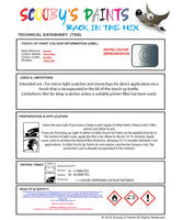 Instructions for use Honda Sirius Blue Car Paint