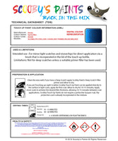 Instructions for use Honda Sporty Blue Car Paint