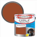 Denny's Chalk Paint For Walls Colour- Honey Tawny Hearth Brown - Matte Wipe-Clean Coverage