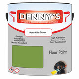 Denny's Floor Paint For Commercial Areas Colour- Hose Alloy Green - High-Traffic Anti-Slip Hardwearing