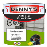 Denny's Floor Paint For Grip Coating Colour- Hose Cargo Green - Anti-Slip Hardwearing Safe