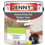 Denny's Waterpoof Paint For Stamp Out Damp Colour- Hose Circuit Green - Damp-Block Mould-Safe Breathable