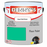 Denny's Floor Paint For Sheds Colour- Hose Field Green - Durable Anti-Slip Weatherproof