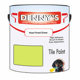Denny's Tile Paint For Bathroom Tile Colour- Hose Forest Green - Moistureproof Easy-Clean Makeover
