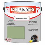 Denny's Floor Paint For Commercial Areas Colour- Hose Spruce Green - High-Traffic Anti-Slip Hardwearing