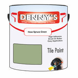 Denny's Tile Paint For Commercial Areas Colour- Hose Spruce Green - High-Traffic Durable Easy-Clean