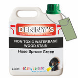 Denny's Stain Paint For Fences Colour- Hose Spruce Green - Weatherproof Uv-Safe Protect