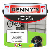 Denny's Floor Paint For Grip Coating Colour- Hose Verdant Green - Anti-Slip Hardwearing Safe
