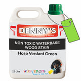 Denny's Stain Paint For Fences Colour- Hose Verdant Green - Weatherproof Uv-Safe Protect