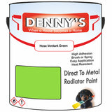 Denny's High Temp Paint For Stoves Colour- Hose Verdant Green - Heatproof Soot-Resistant Durable