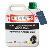 Denny's Stain Paint For Fences Colour- Hydraulic Anchor Blue - Weatherproof Uv-Safe Protect