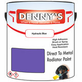 Denny's High Temp Paint For Stoves Colour- Hydraulic Blue - Heatproof Soot-Resistant Durable