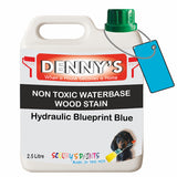Denny's Stain Paint For Fences Colour- Hydraulic Blueprint Blue - Weatherproof Uv-Safe Protect
